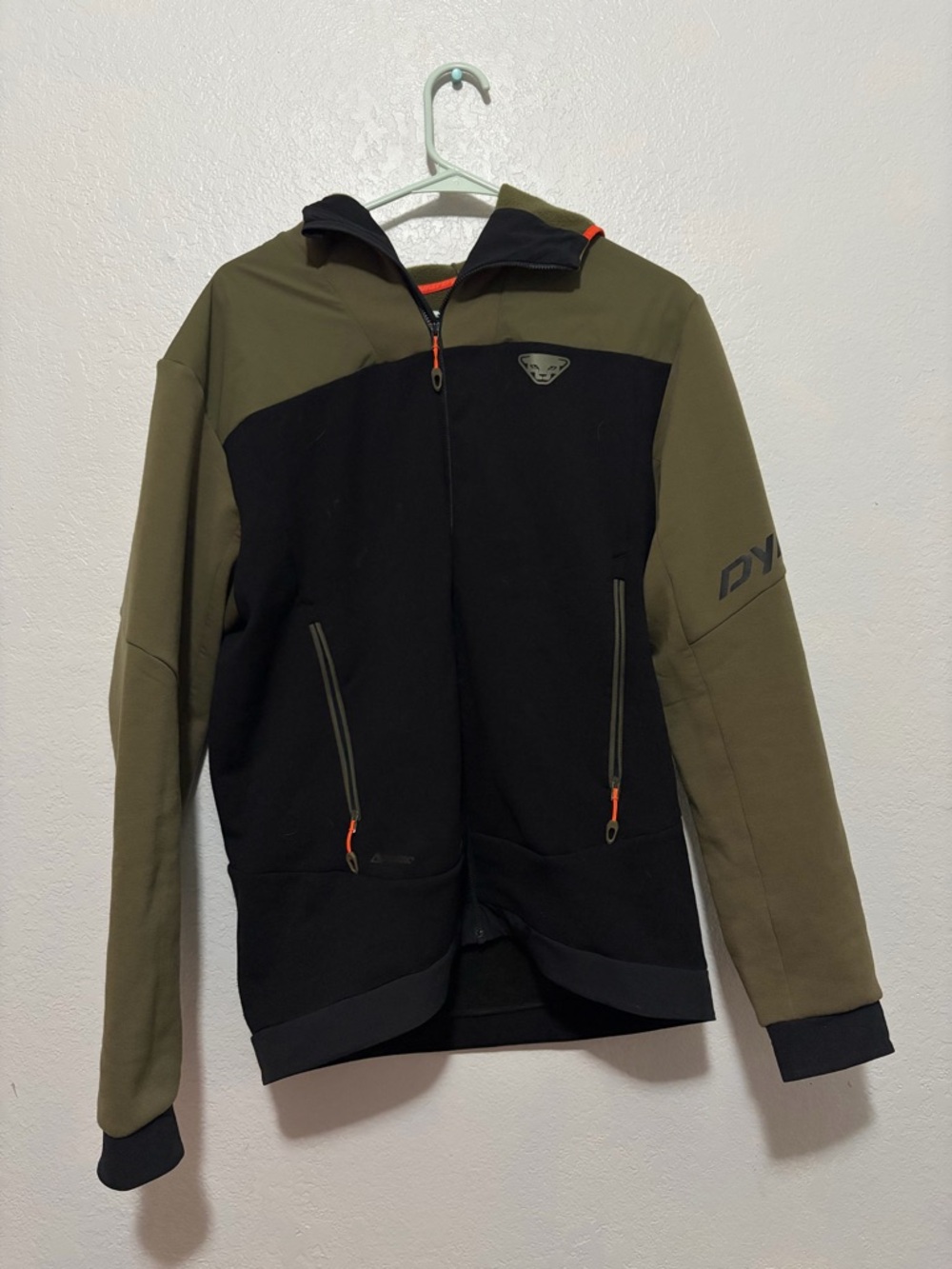 Men's Dynafit Black & Olive Hybrid Softshell Jacket